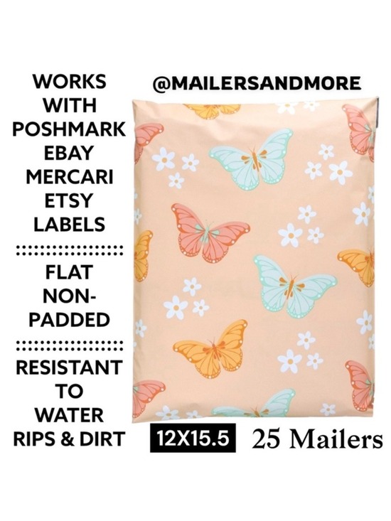Other - 25 12x15.5 Butterfly Spring Poly Mailers